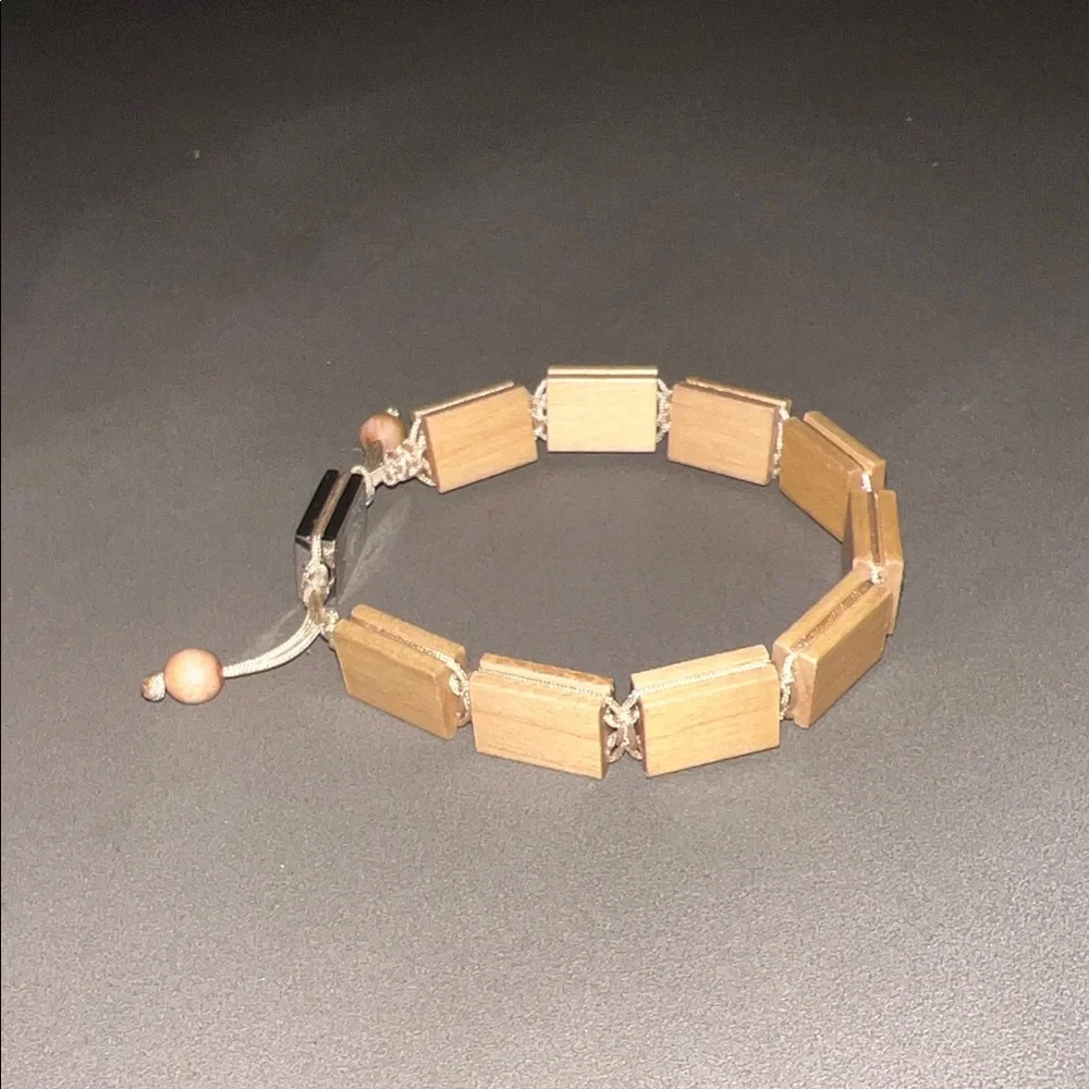 NWT Woodstone Men’s Oasis Maple Bracelet with Silver Accents - Picture 3 of 6